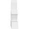 Ekena Millwork Richland Architectural Grade PVC Gable Bracket, 60"W x 27 1/2"H x 6"D x 6"F, 11/12 Pitch GBP060X28X0606RIC00 - alternate 4